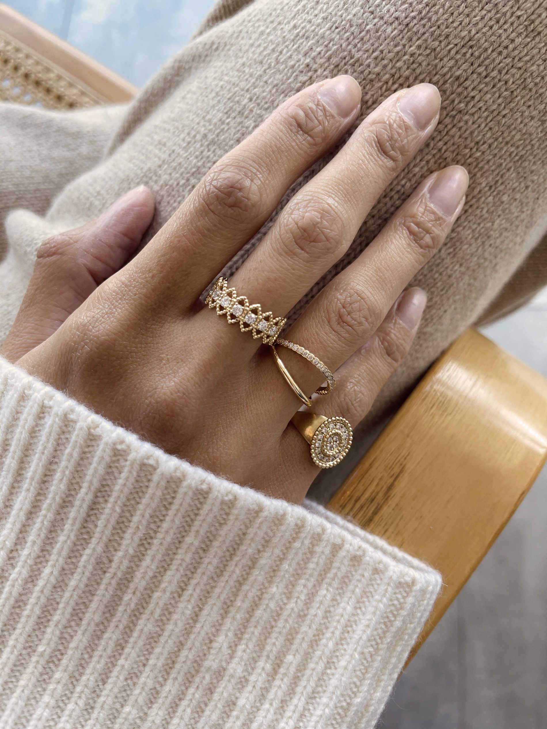 Kimai Gold Ring Stack