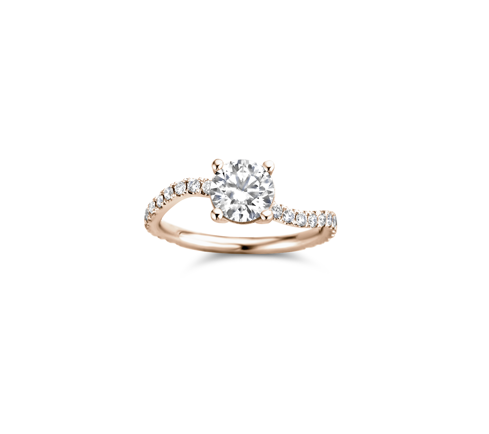 Grace Engagement Ring Packshot - rose gold