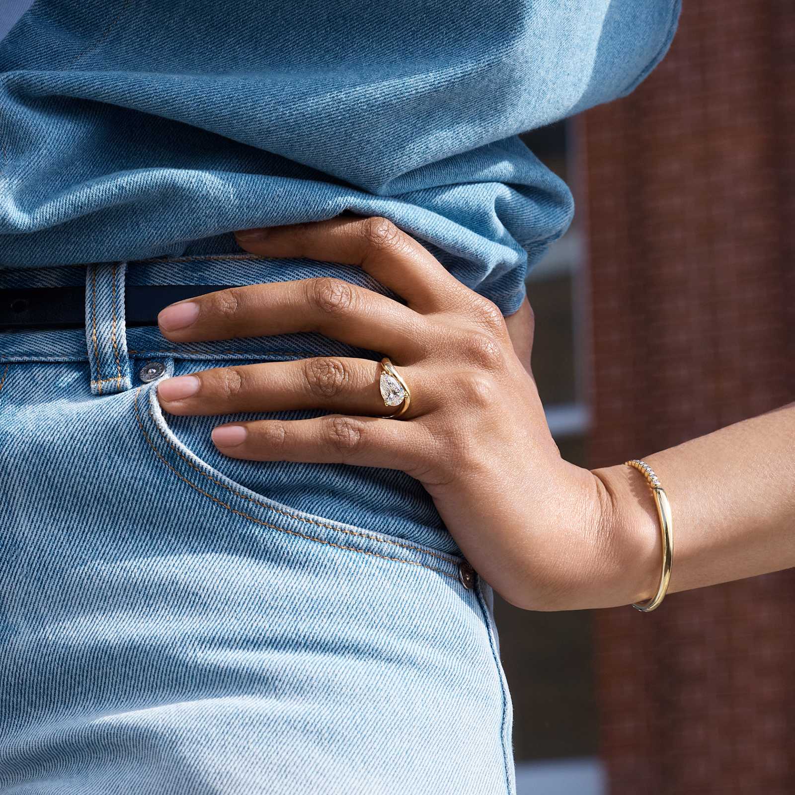 Jackie Pear Ring