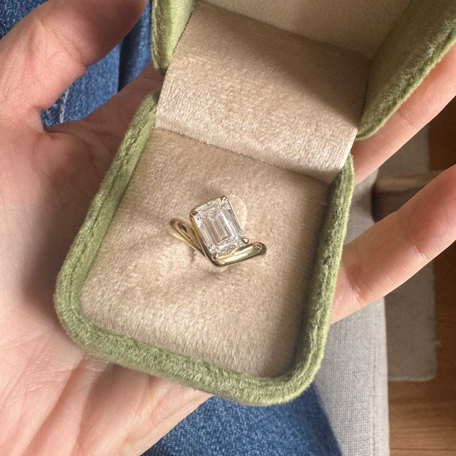 Jessie Emerald Ring