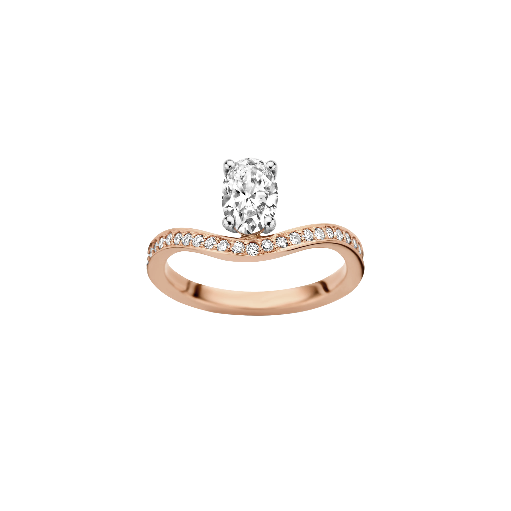Helena engagement ring packshot - rose gold