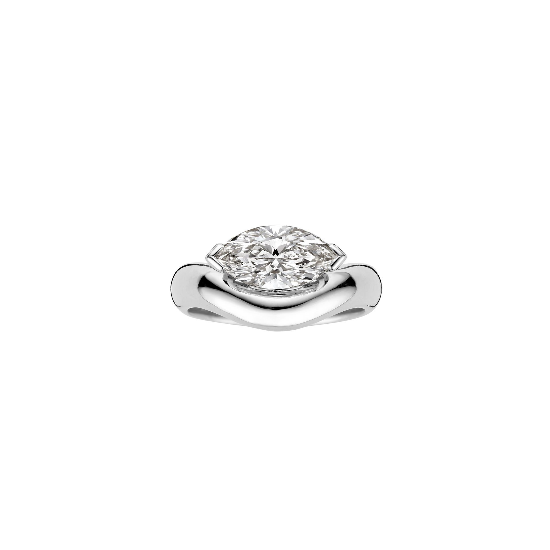 Sally engagement ring packshot - white gold
