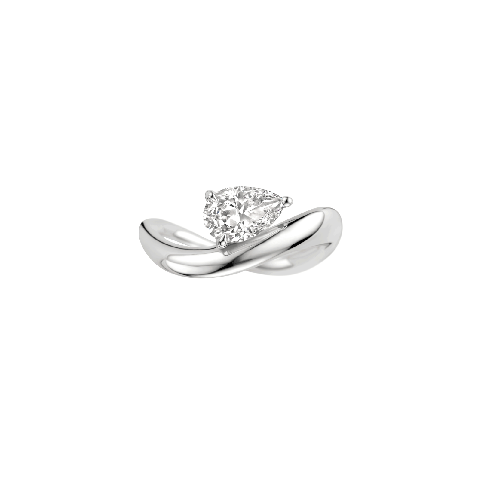 Jackie Engagement ring packshot - platinum 