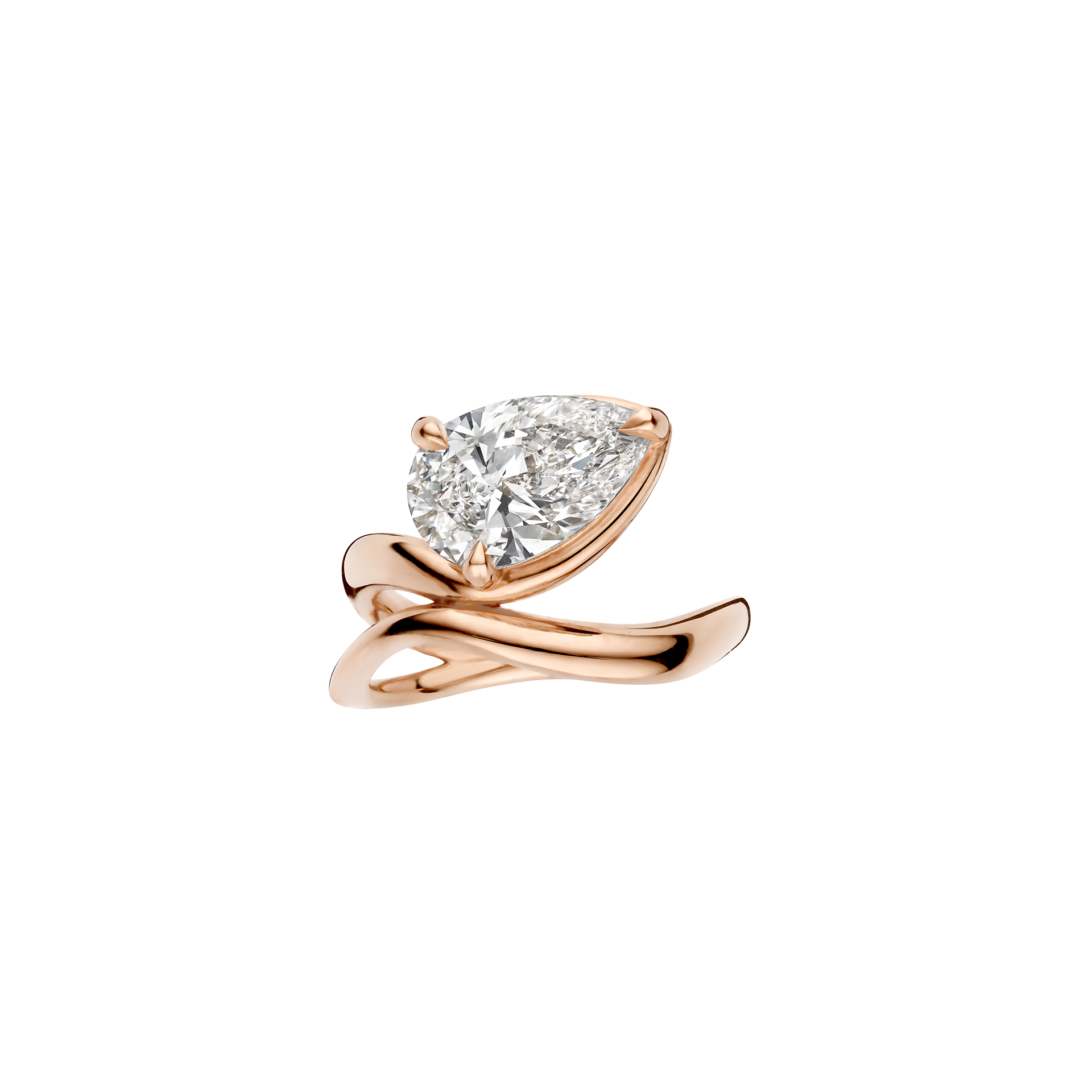 Josie Packshot Engagement Ring - Rose Gold