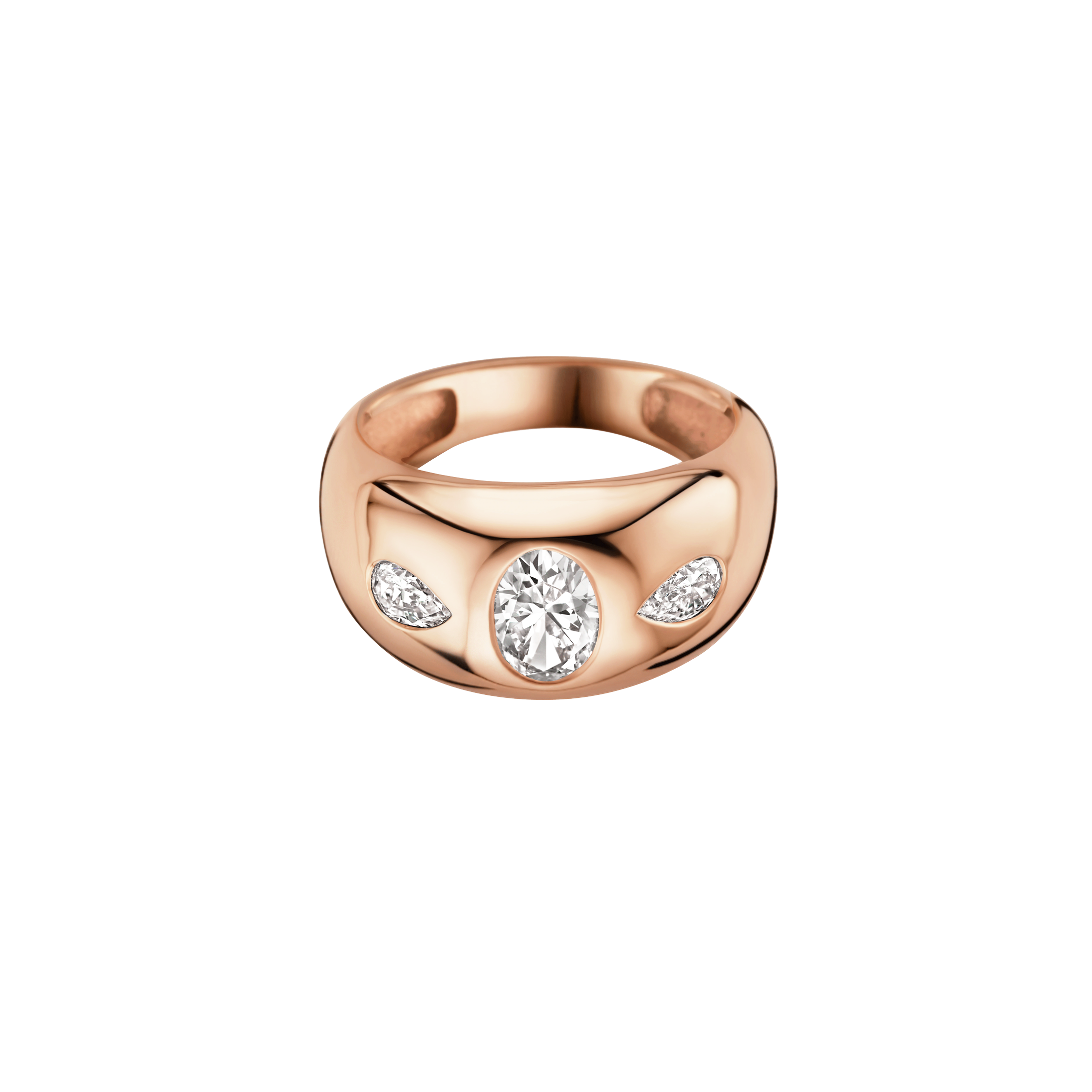 Simone Engagement ring packshot - rose gold 