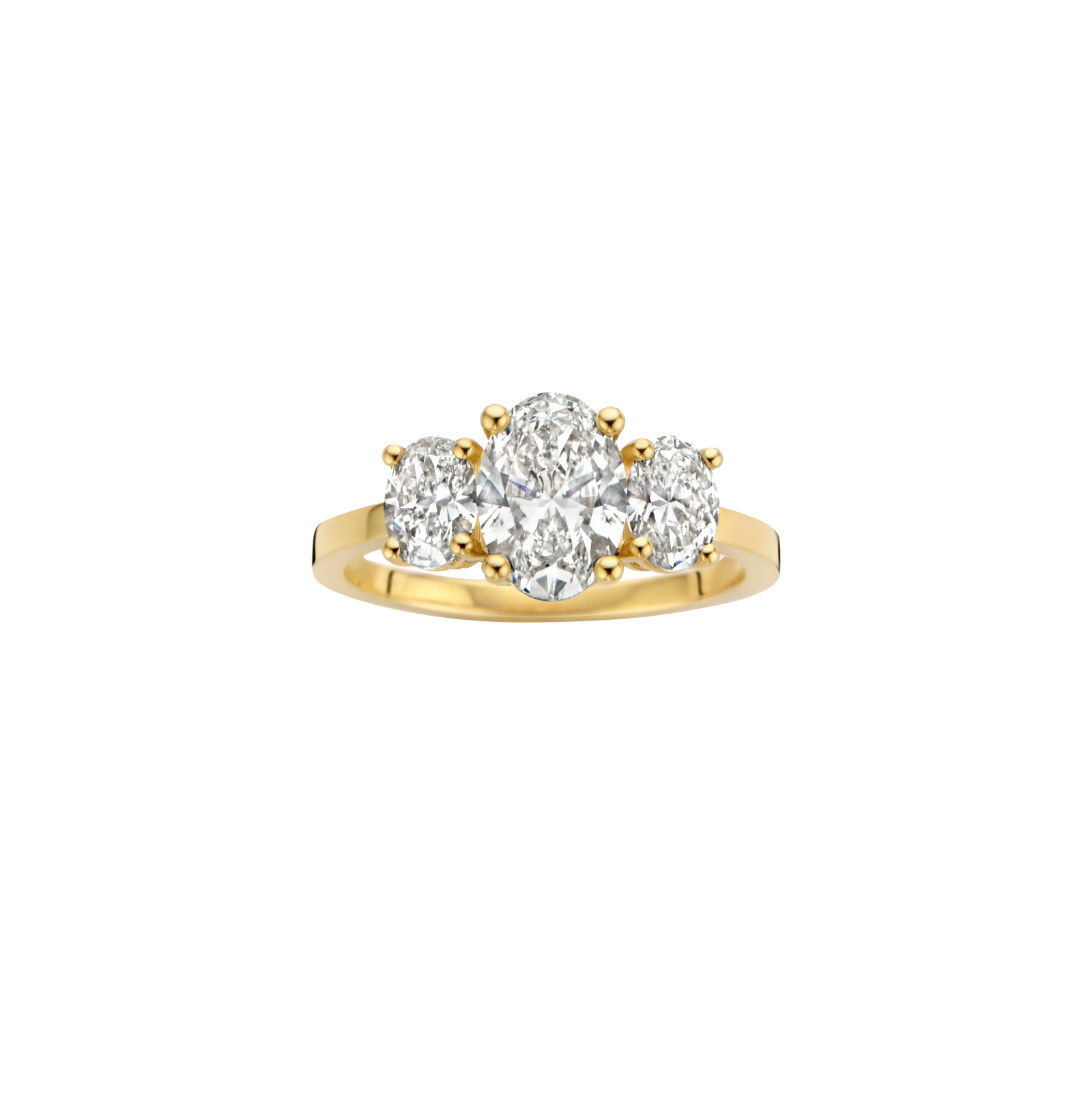 Jane engagement ring packshot - yellow gold