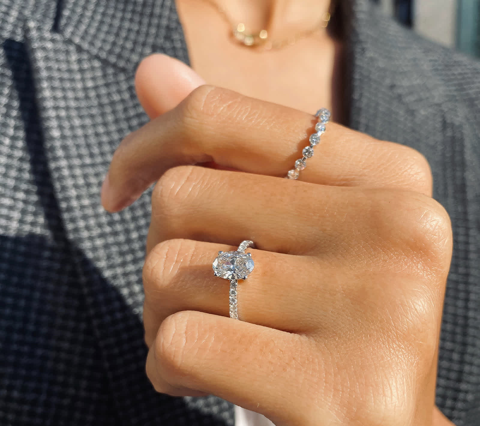 Maya Pavé Round Ring