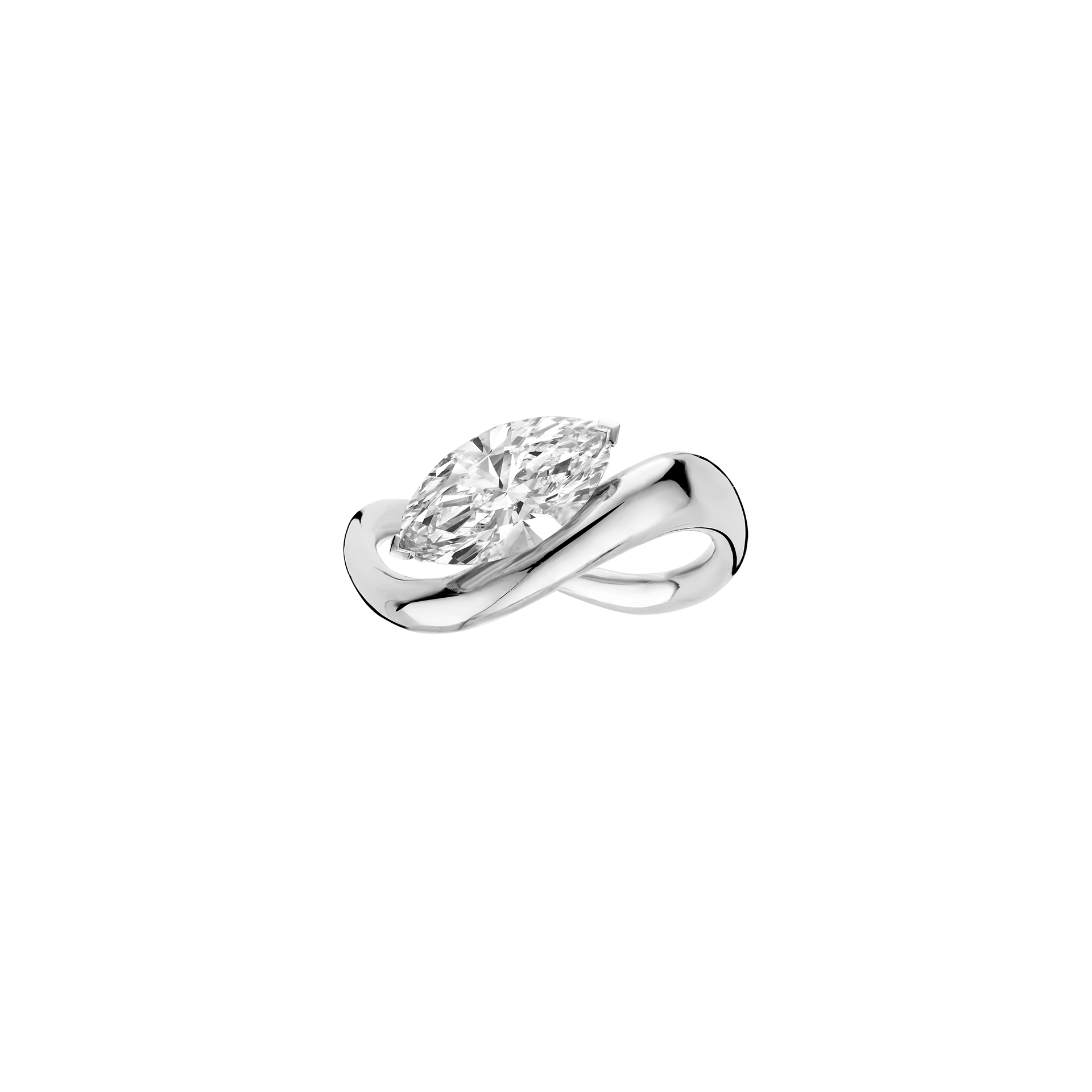 Jackie Marquise Engagement ring packshot - white gold 