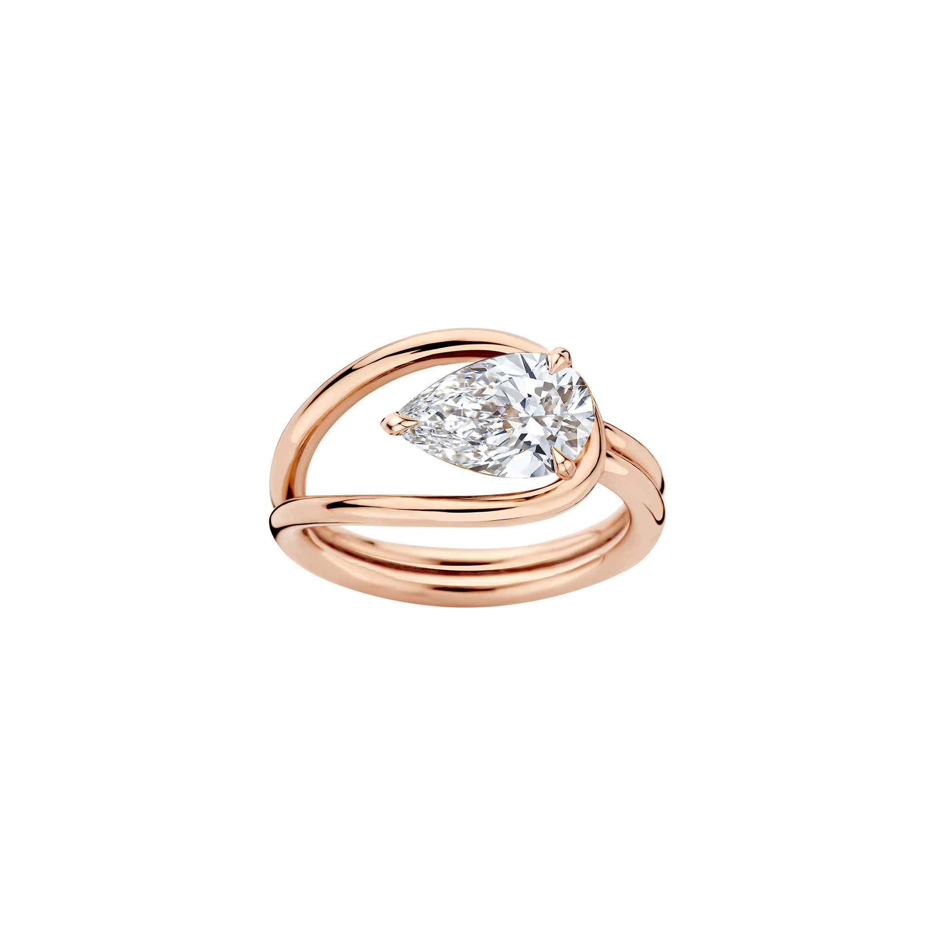 Ellie engagement ring packshot - rose gold
