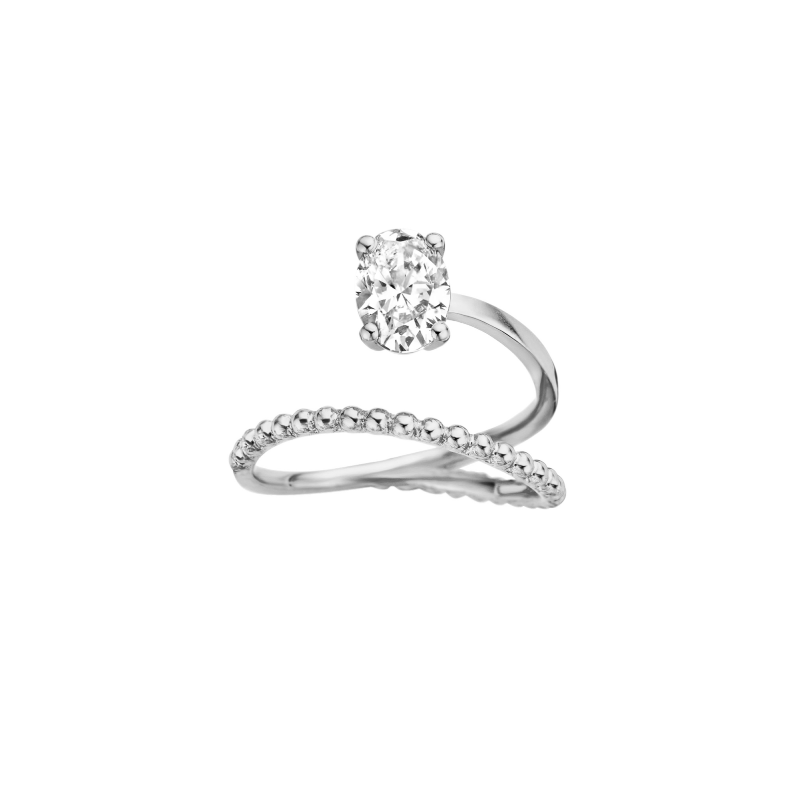 Bille engagement ring packshot - white gold