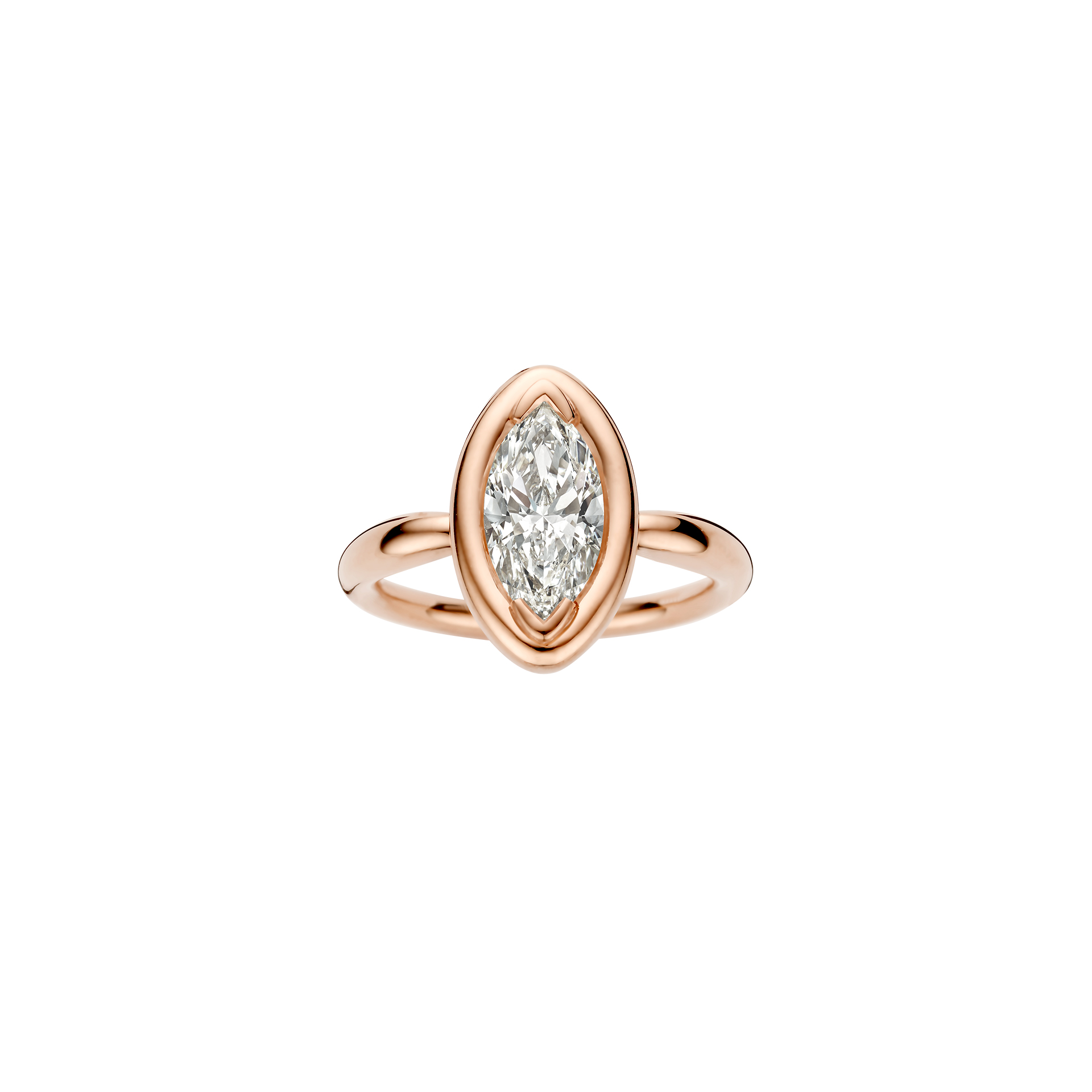 Alma Engagement ring packshot - rose gold