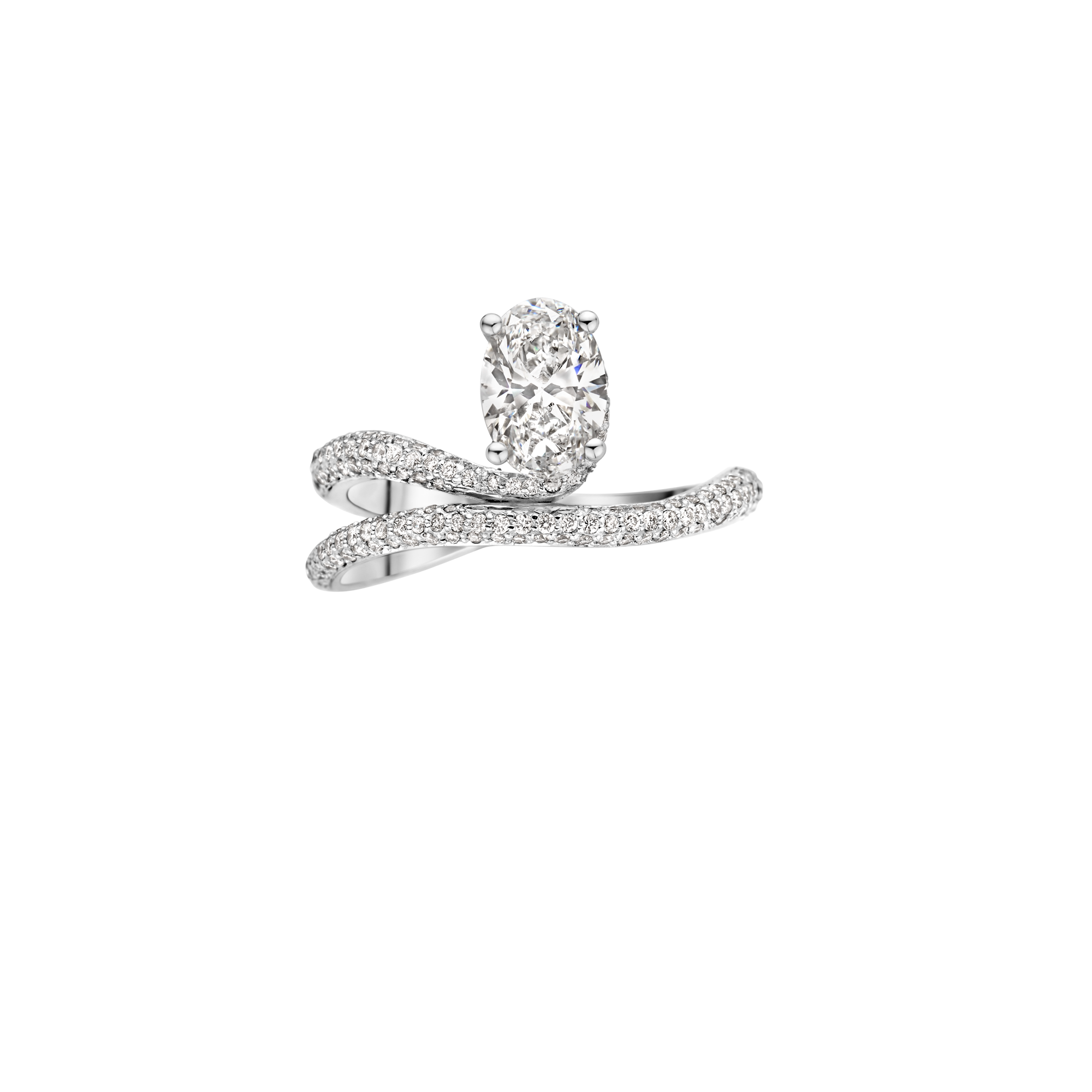 georgia engagement ring packshot - platinum