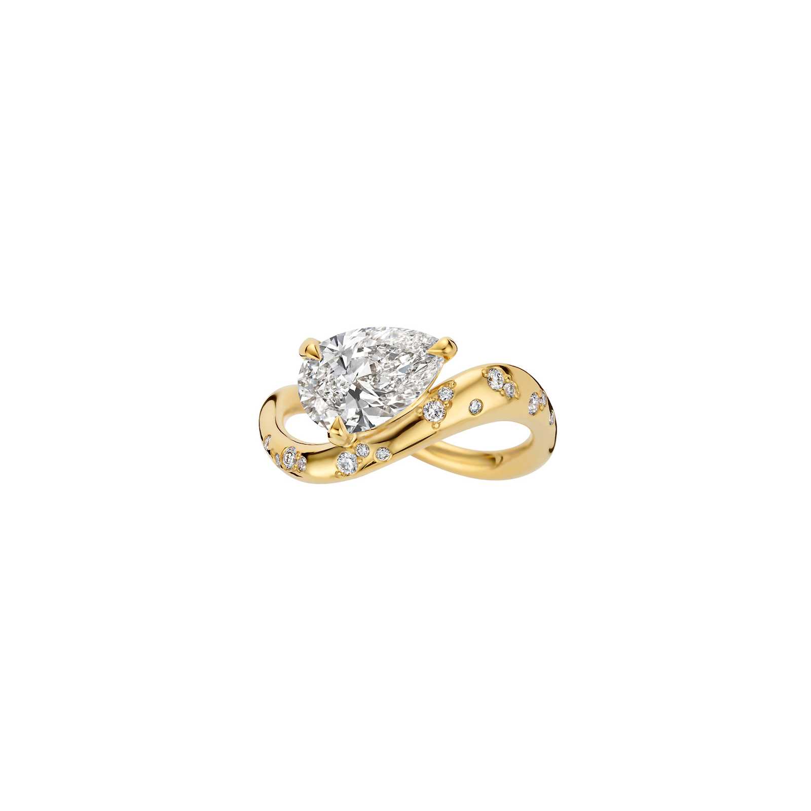 Jackie Galactic Pear Ring