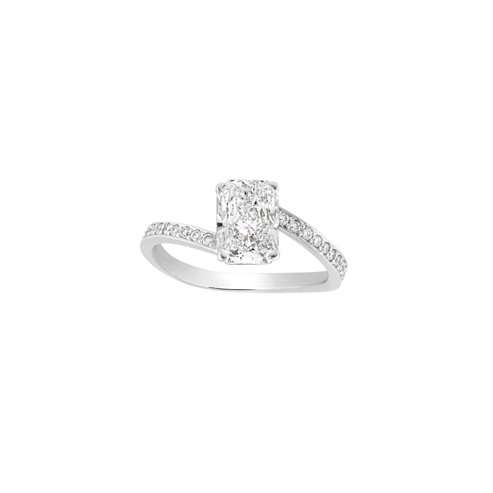 Michelle Engagement ring packshot - white gold