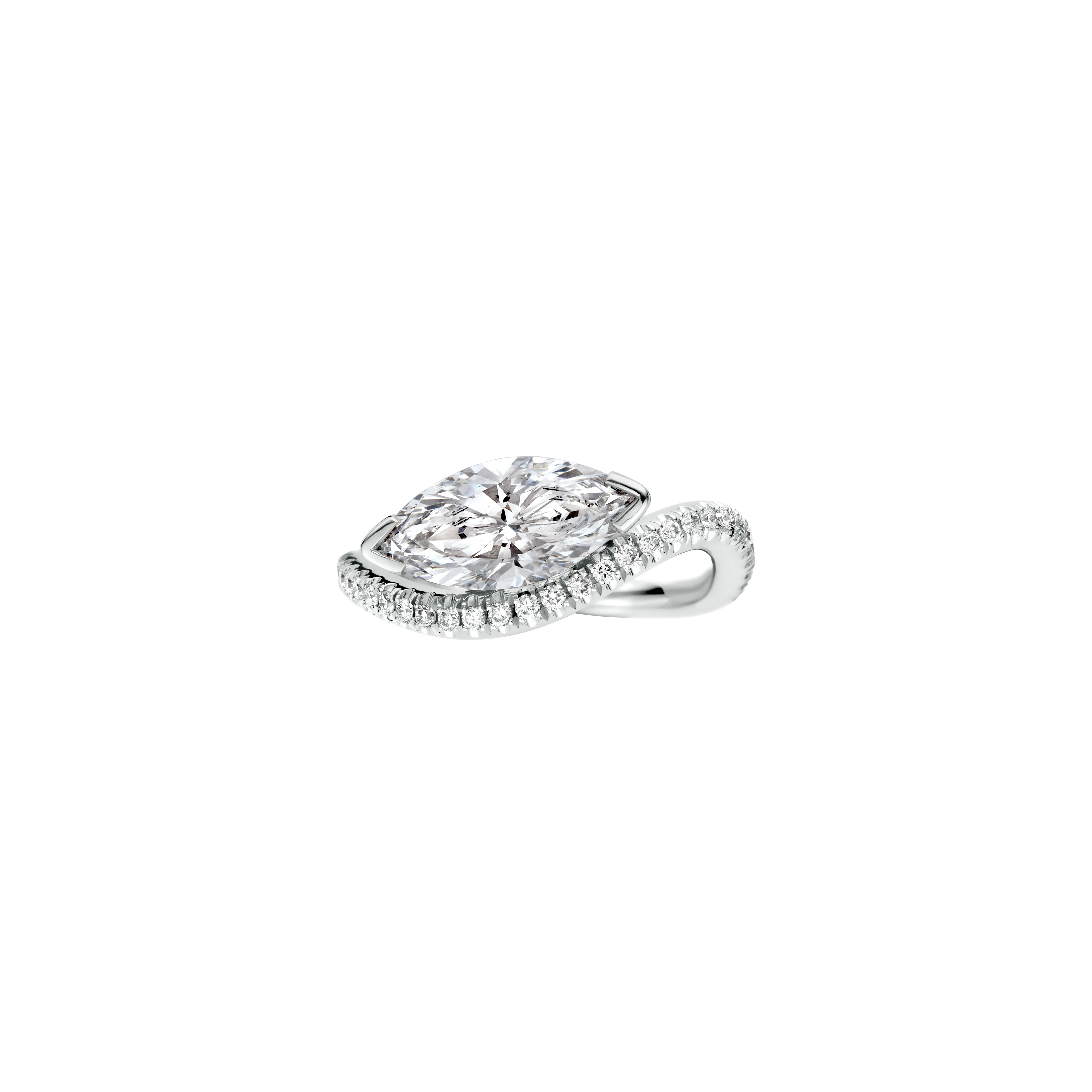 Rita Engagement ring packshot - platinum