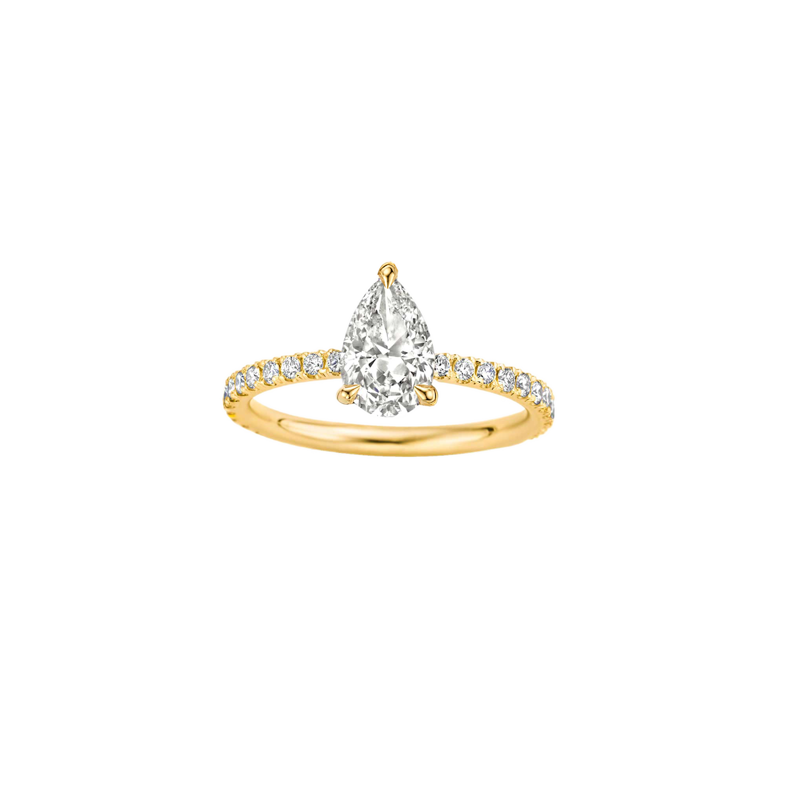 Maya Pavé Pear Ring
