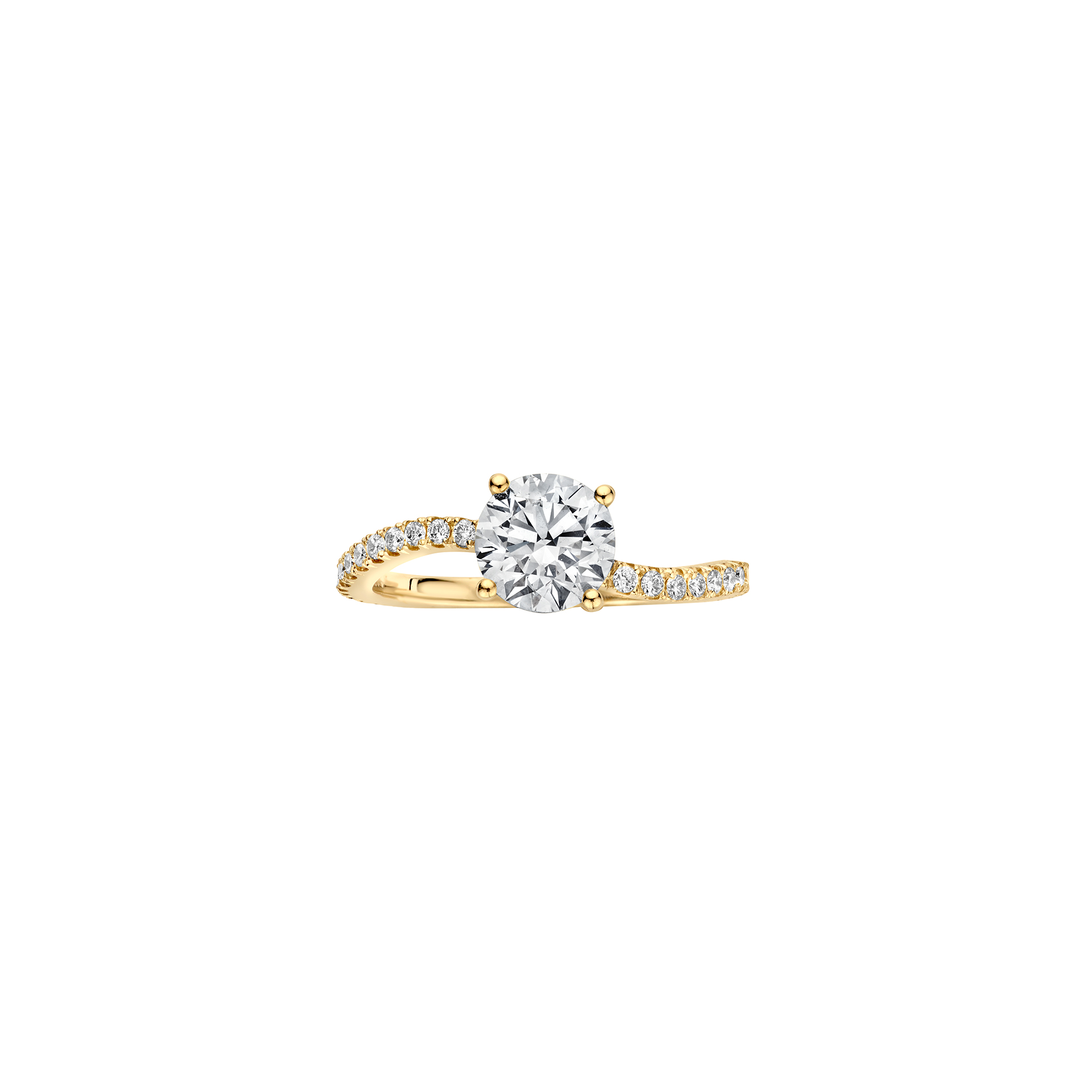 Grace Engagement Ring Packshot - yellow gold