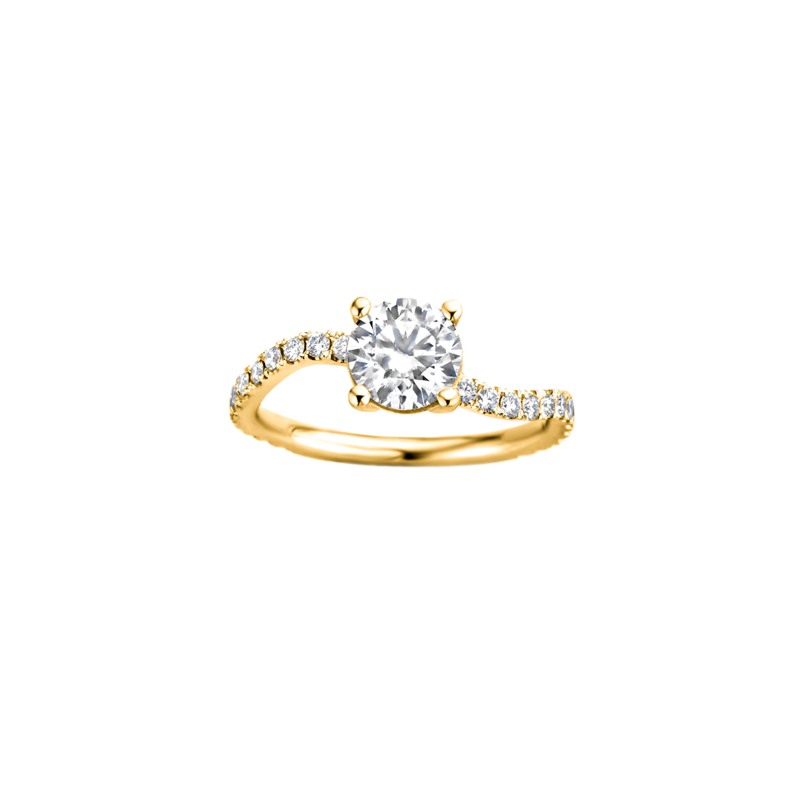 Grace Engagement Ring Packshot - yellow gold