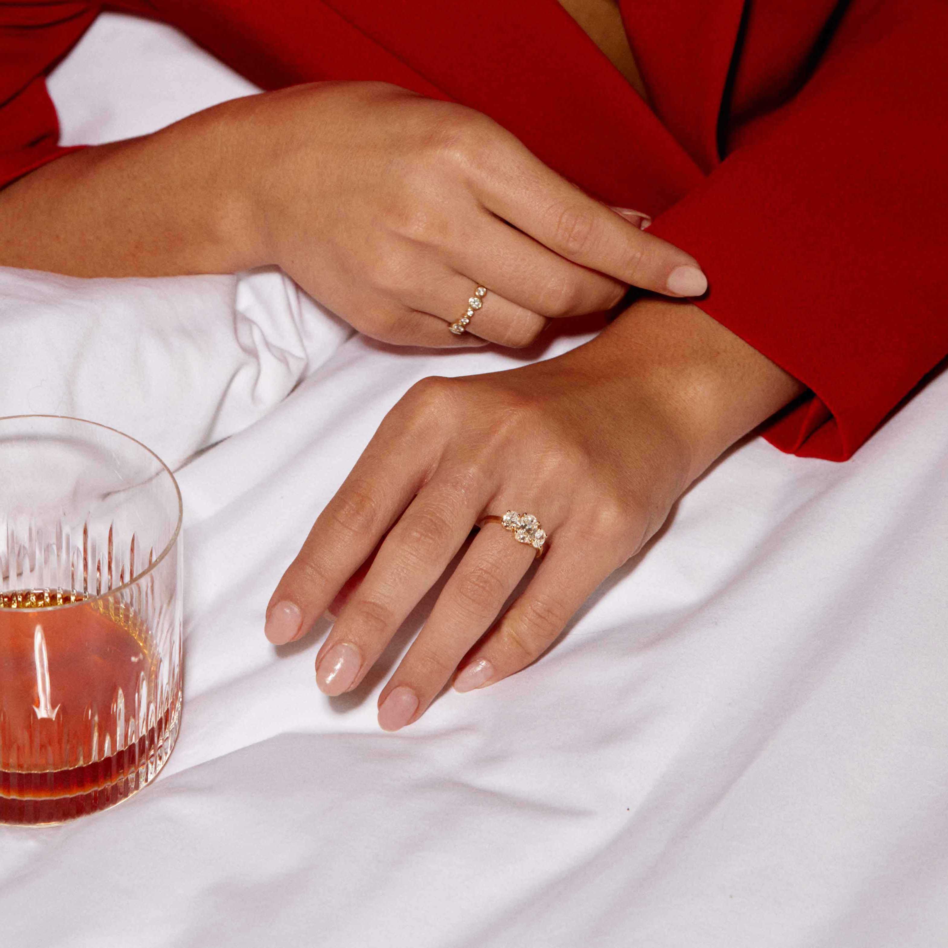 Shop Lab Grown Diamond Statement Rings in 18k Recycled Gold | Kimaï