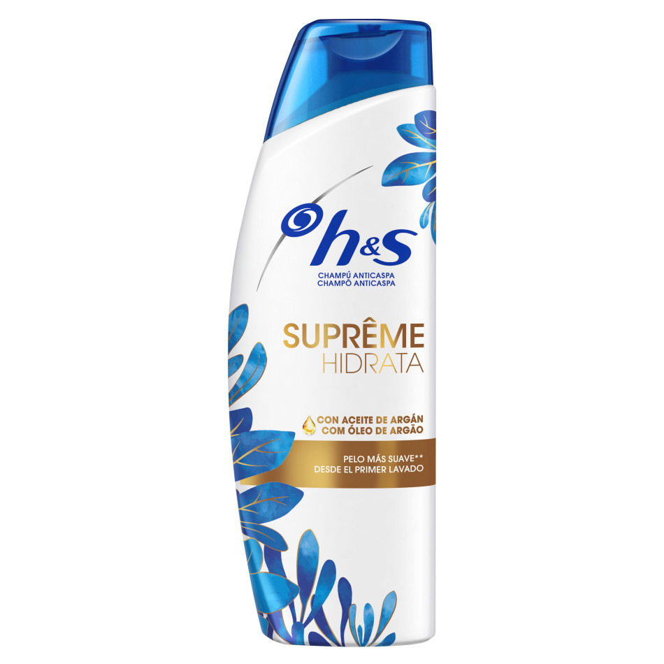 Champú H&S anticaspa SUPREME con aceite de argán para pelo suave