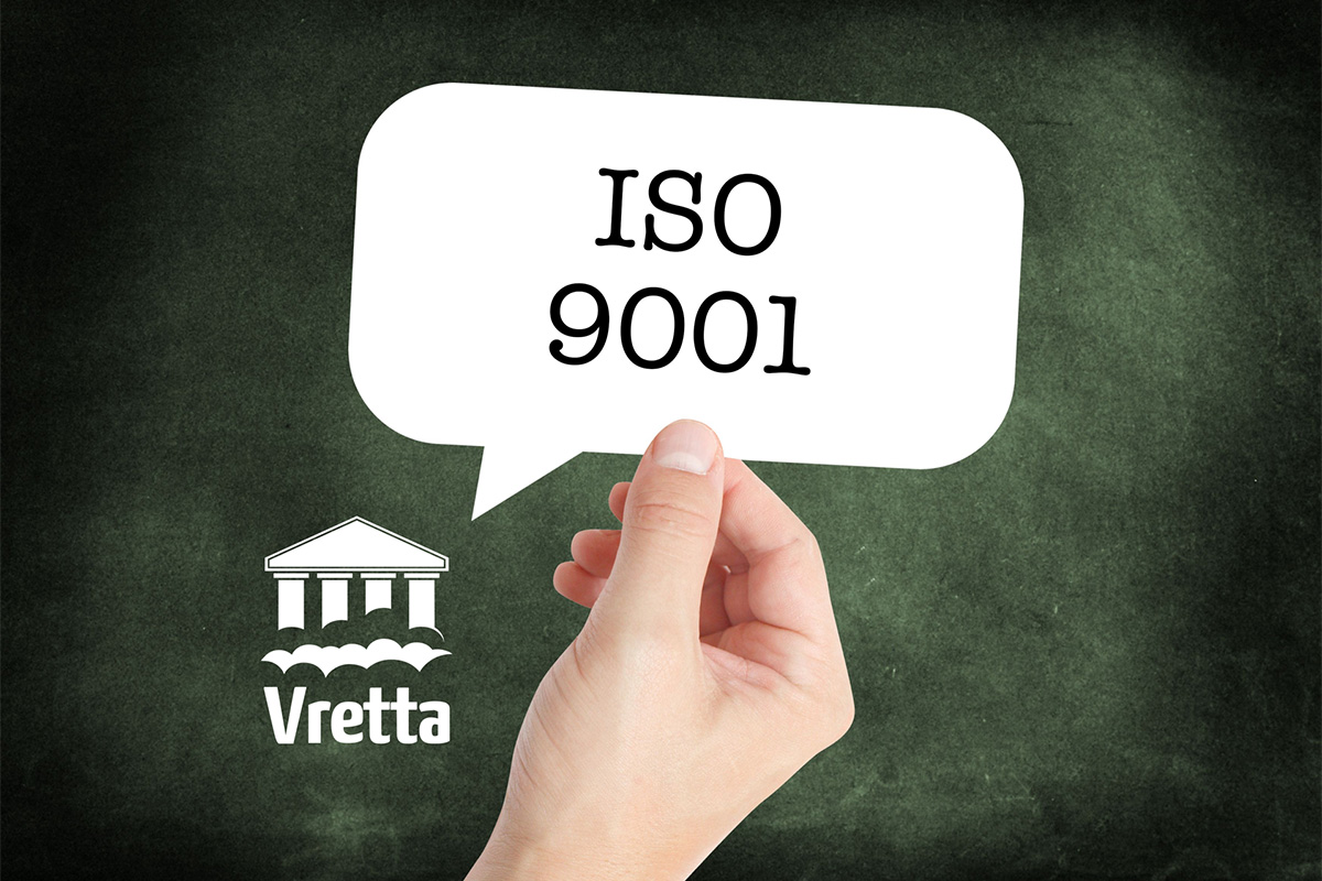 Vretta Secures ISO 9001 Certification for Quality Management Systems