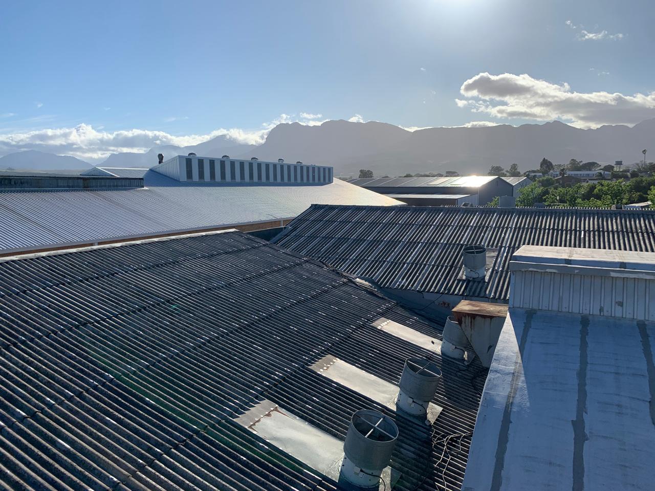 On roof sunset