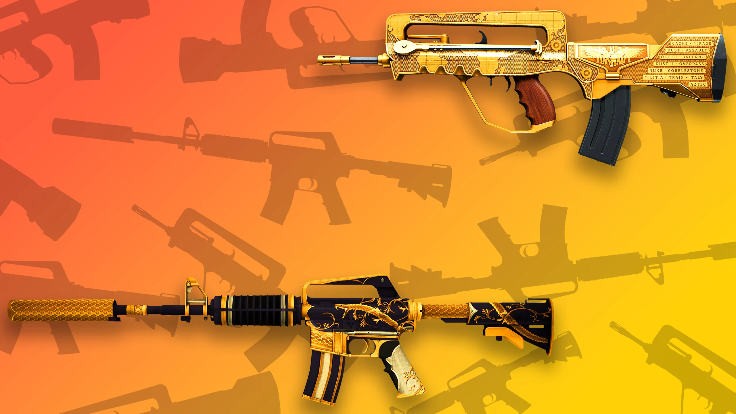 Beste Goldene CS2 Skins 2024