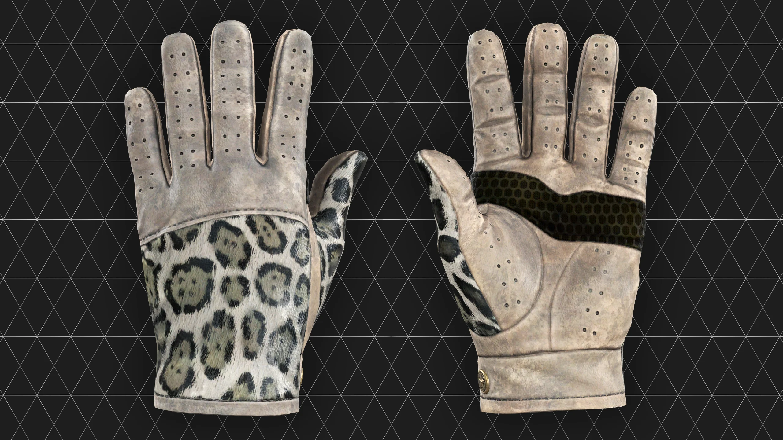 Driver Gloves Snow Leopard