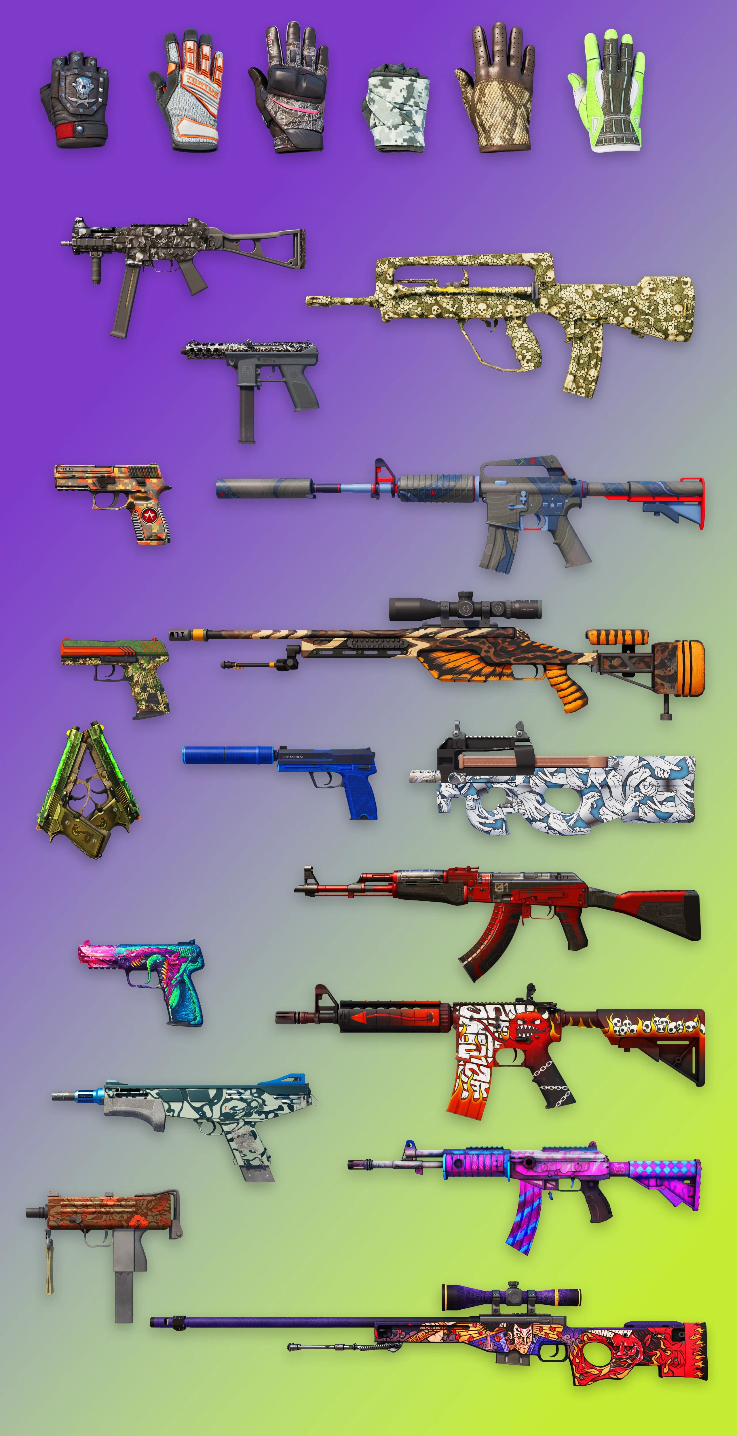 Skins der Waffenkiste "Operation Hydra"