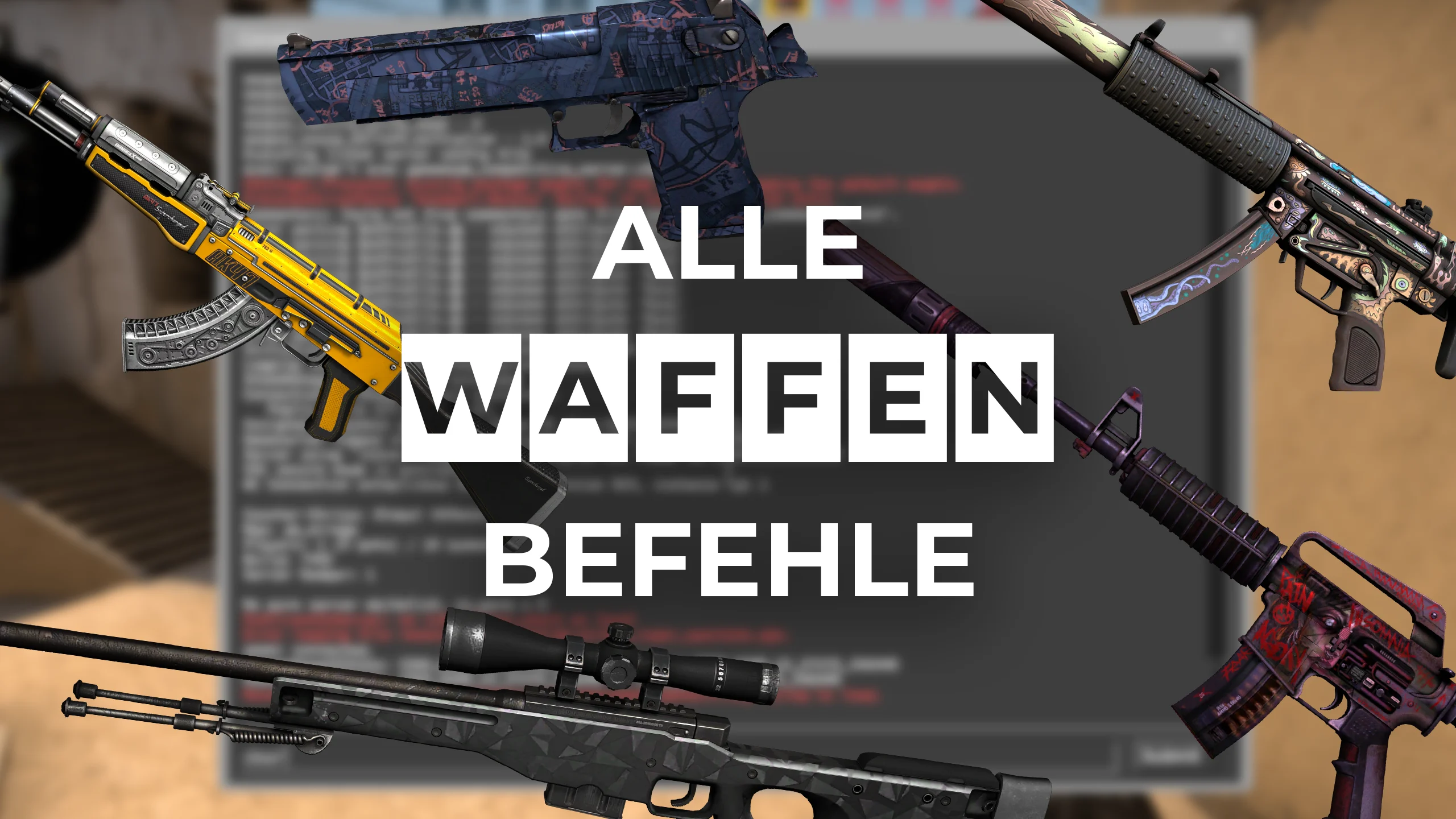 Alle CS:GO Give Weapon Befehle