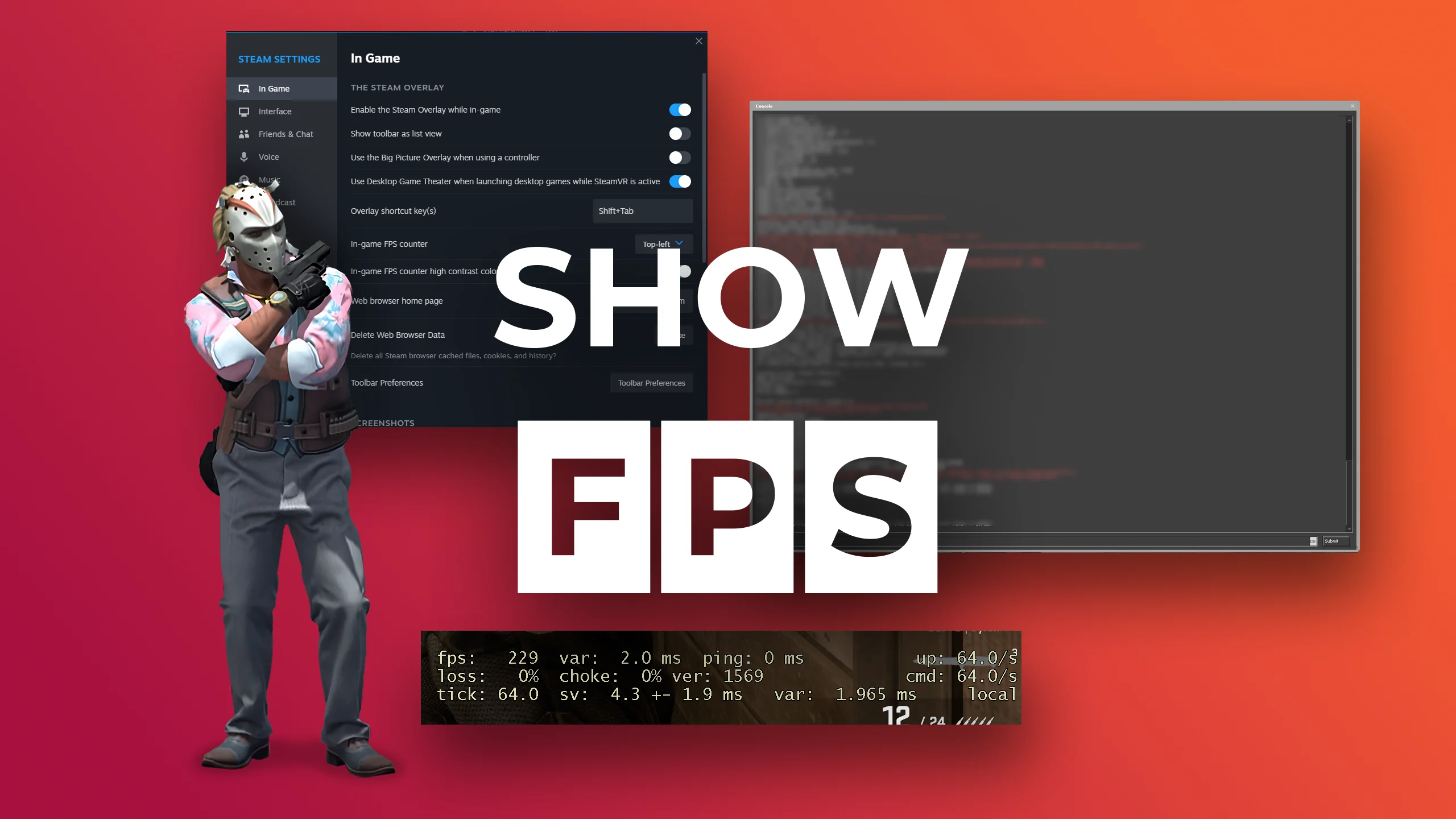 How to show FPS in CS:GO