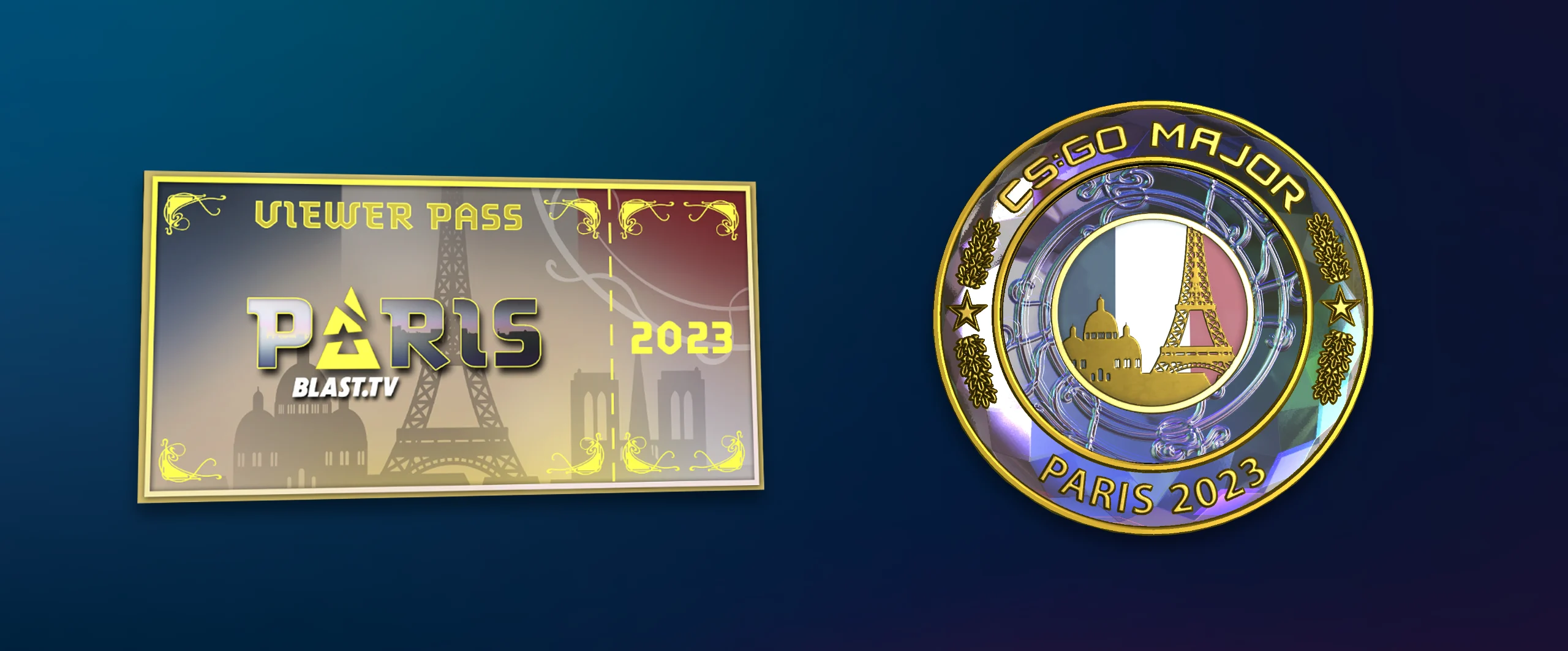 Paris 2023 Zuschauerpass und Event Coin