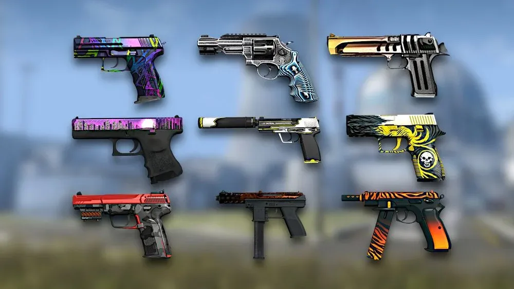 pistol-skins