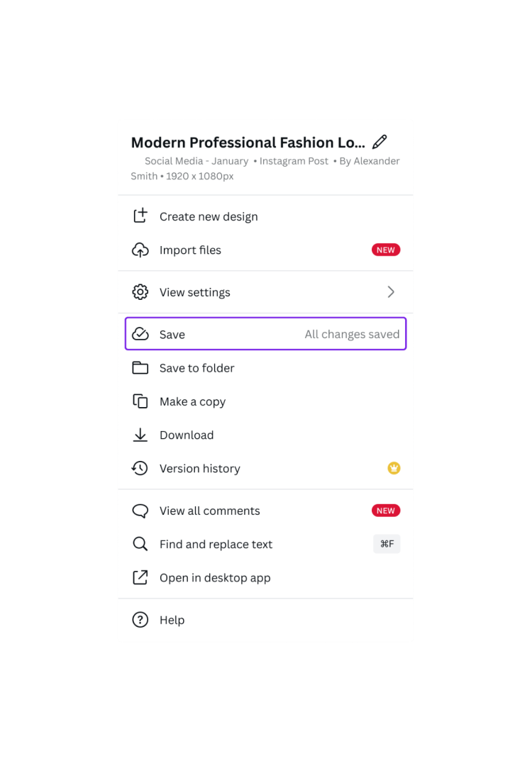 Сохраняйте вручную отредактированные дизайны в Canva - Справочный центр  Canva