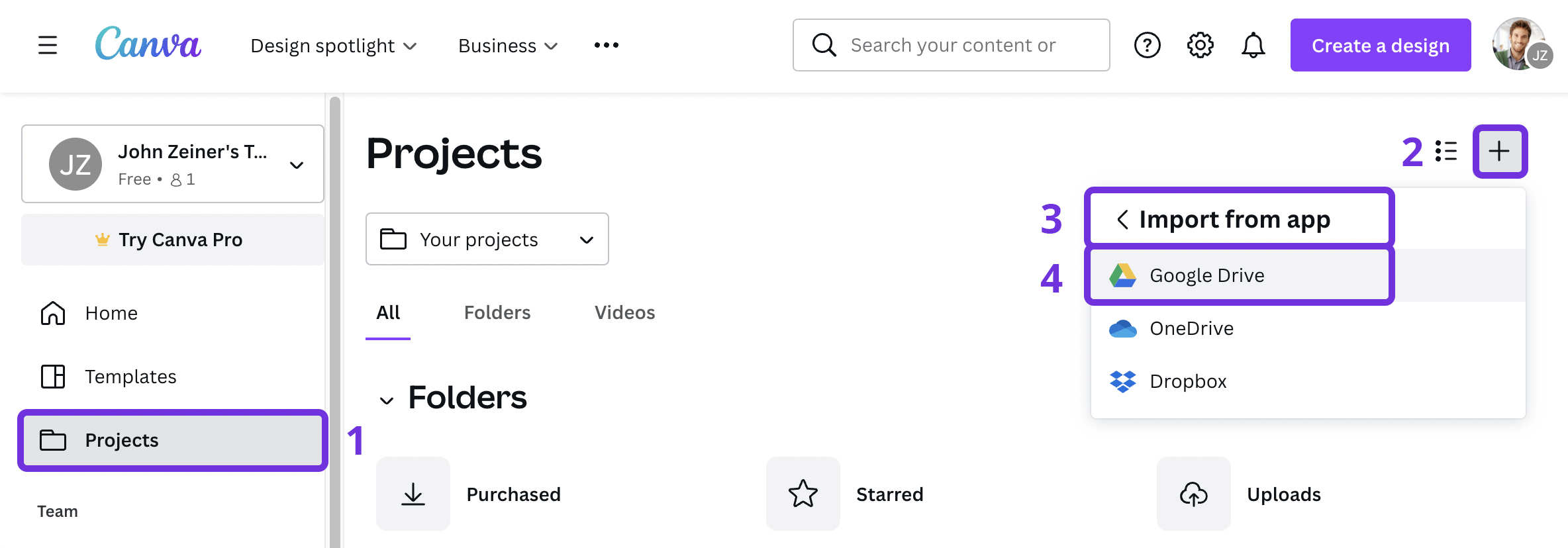 Import Google Slides presentations - Canva Help Center