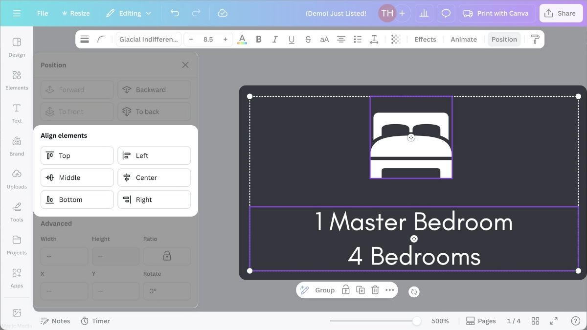 Group Elements In Canva