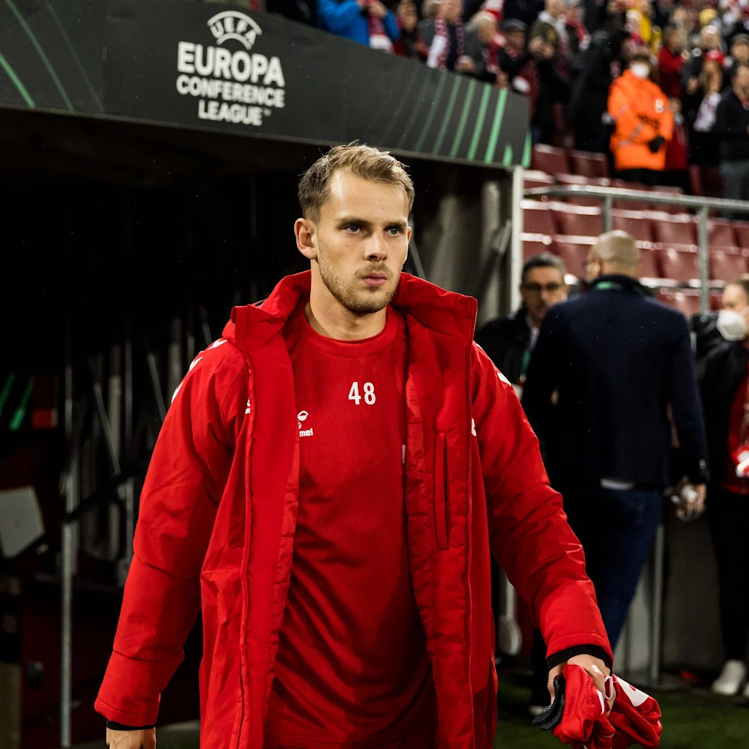 Georg im Kader vor dem Europa Conference League Duell gegen OGC Nizza (Saison 2022/23)