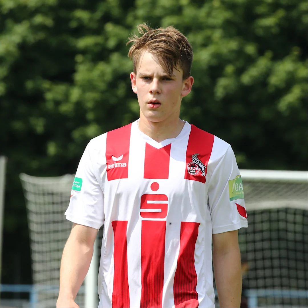 2018: Strauch bei einem internationalen Jugendturnier beim Spiel gegen den FC Midtjylland