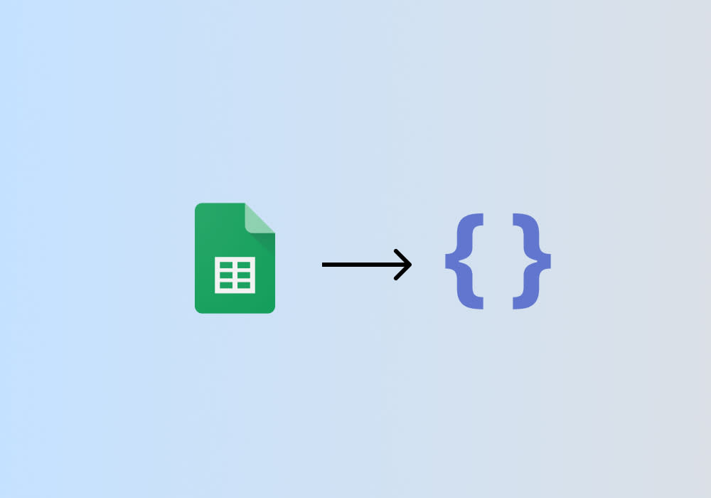 Export Google Sheets to JSON