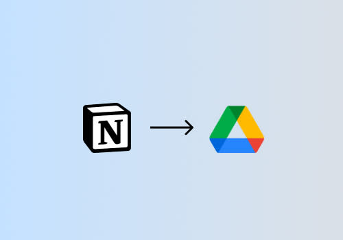 Automatically backup a Notion Database to Google Drive