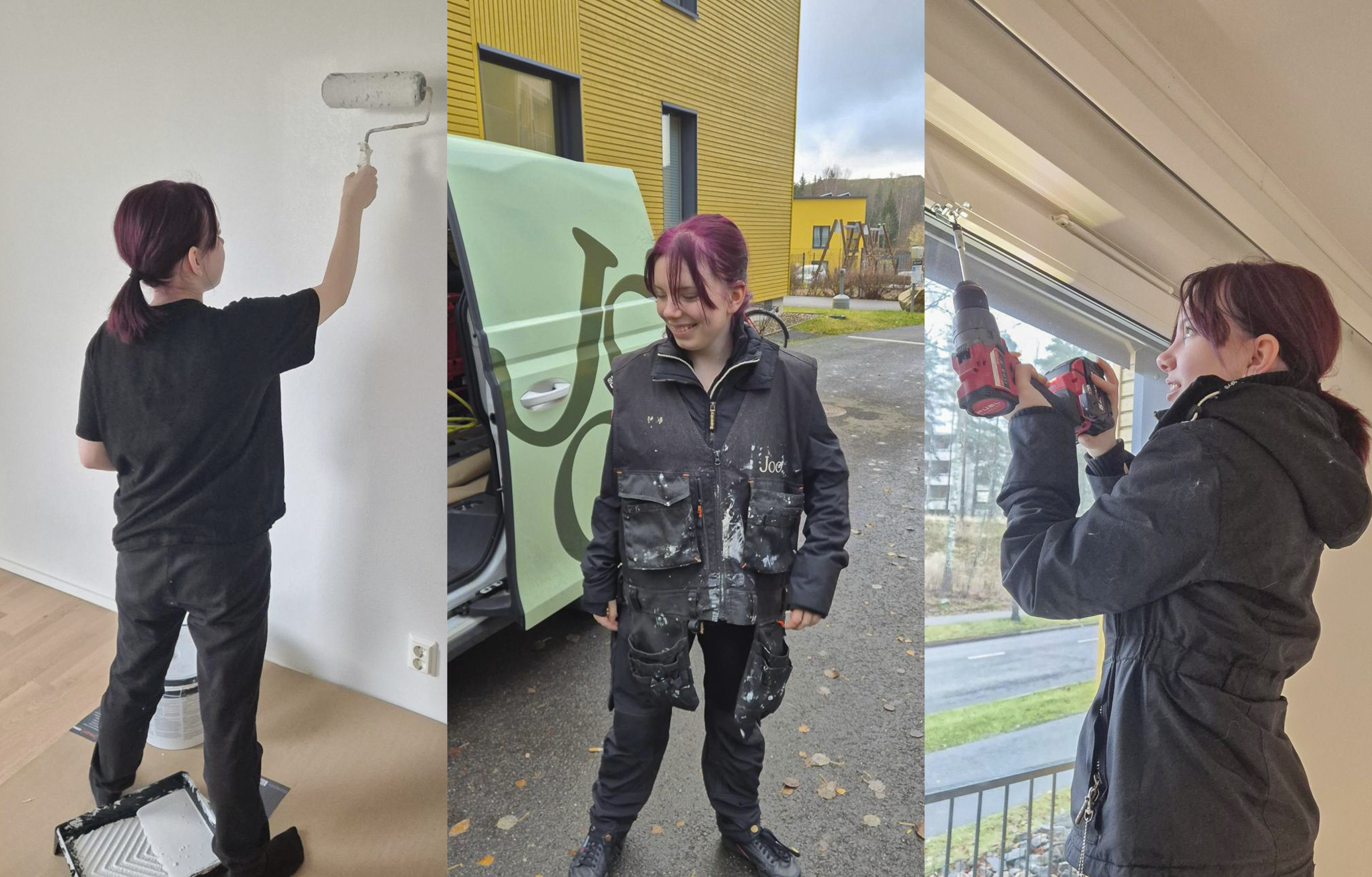 TET-harjoittelija tekee töitä Joo Groupilla Joo Kotimestarin kanssa