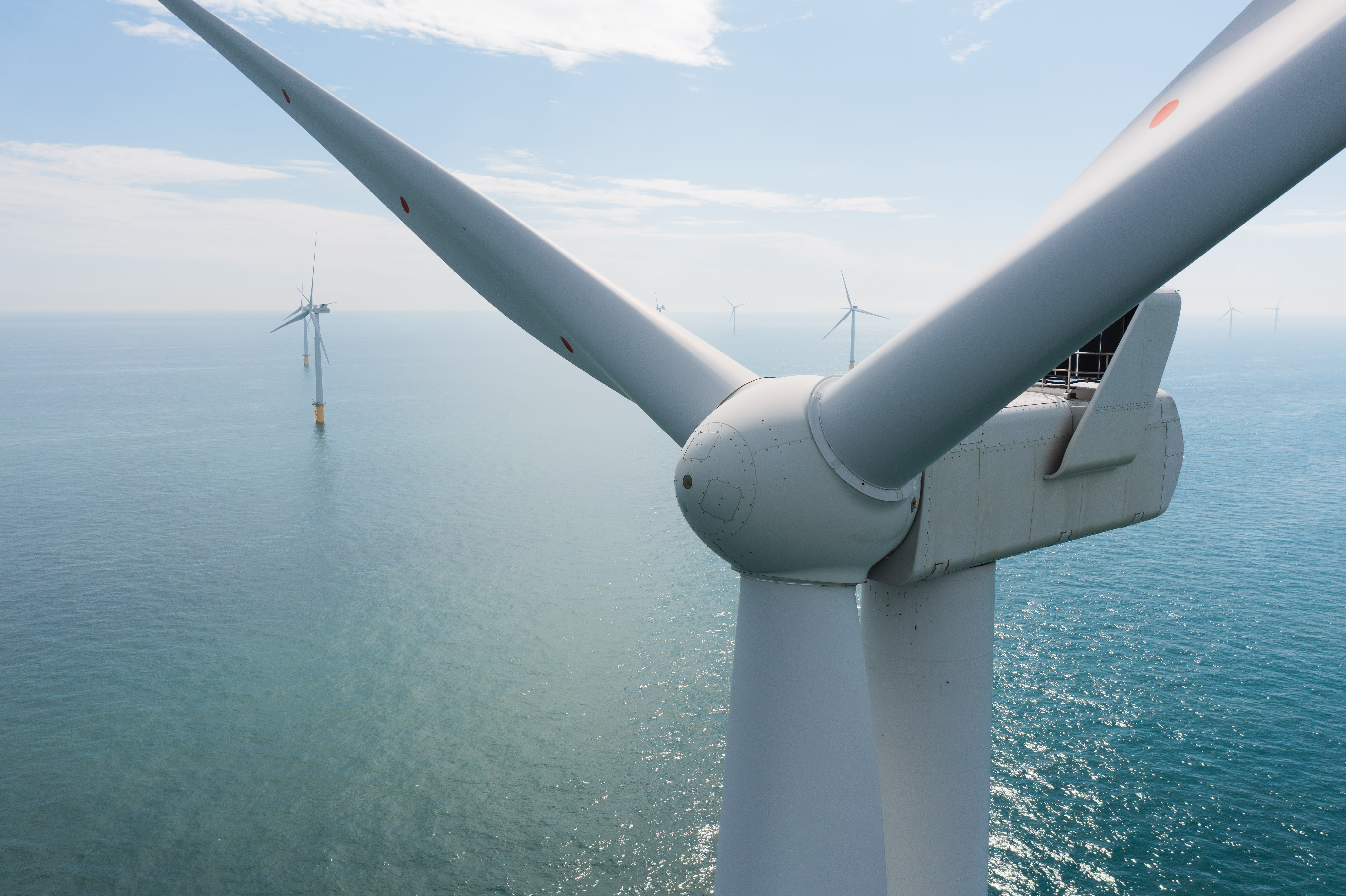 Offshore wind turbine at Rampion wind farm