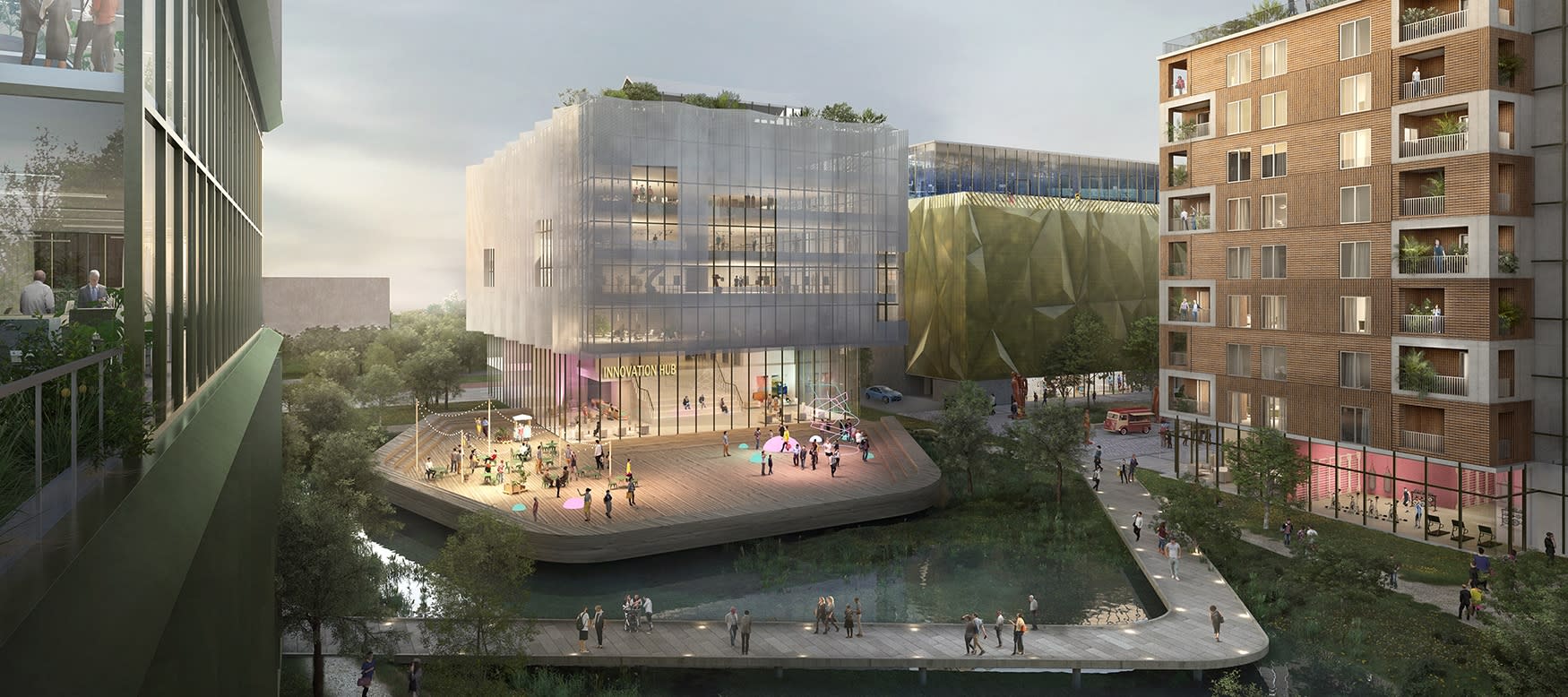 An artistic impression of what Cambridge Business Park could look like.