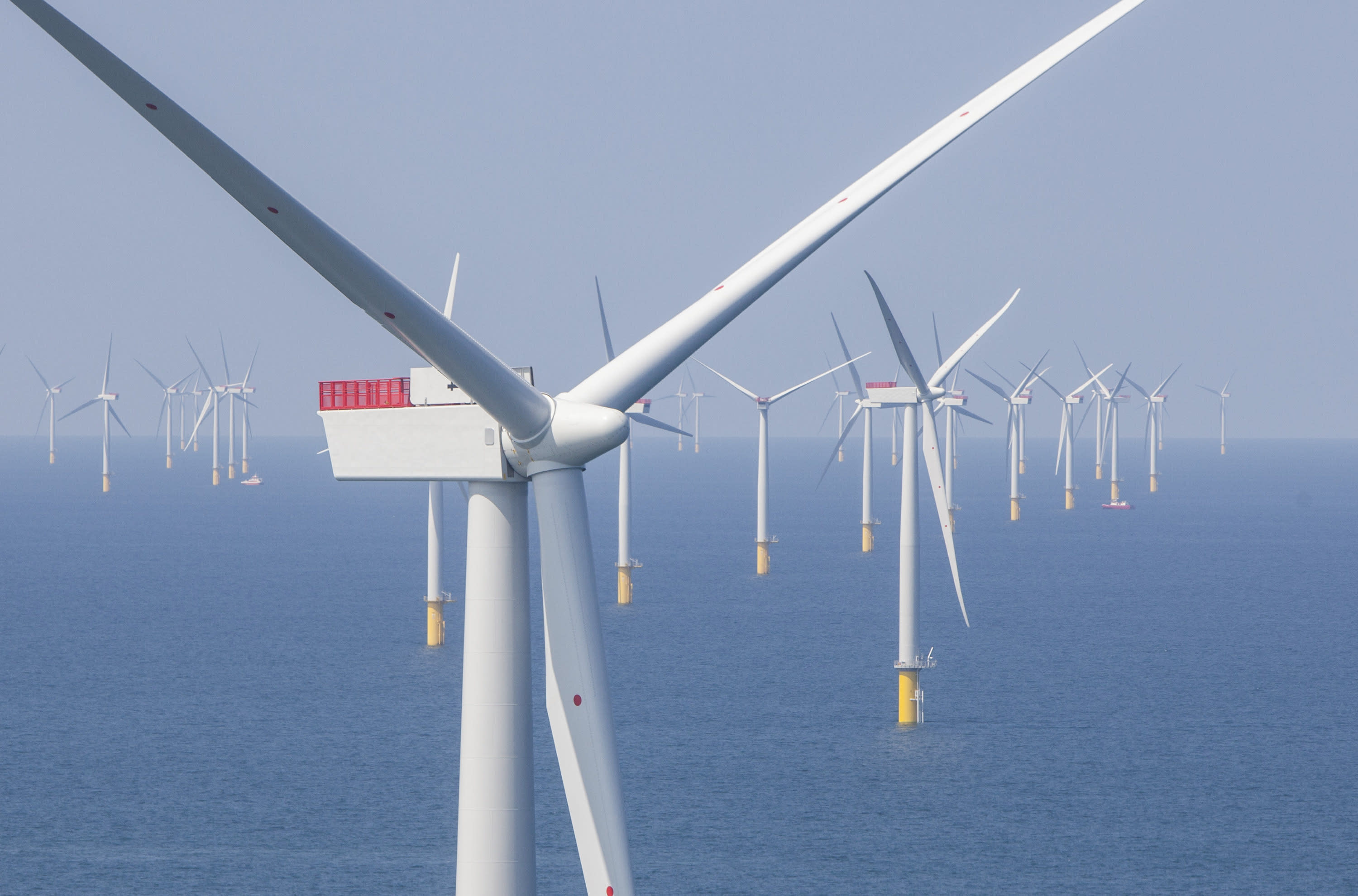 Offshore wind farm and sea