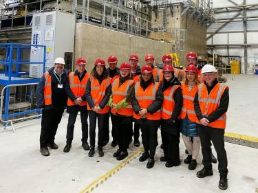 The Group Leadership Team visiting Blyth Wind Farm