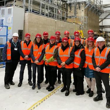 The Group Leadership Team visiting Blyth Wind Farm