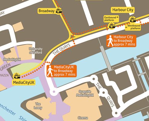 MediaCityUK Walking Map