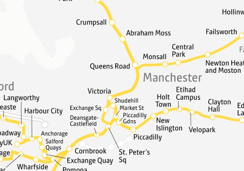 Metrolink Geography map