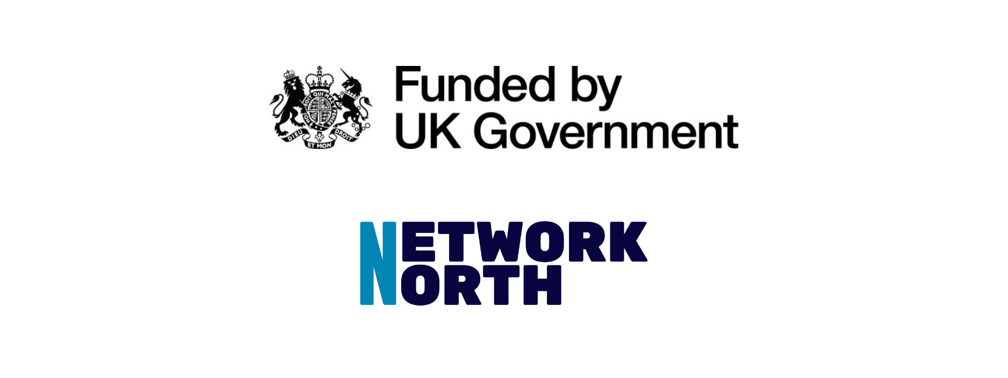 Funded by UK government and network north logos