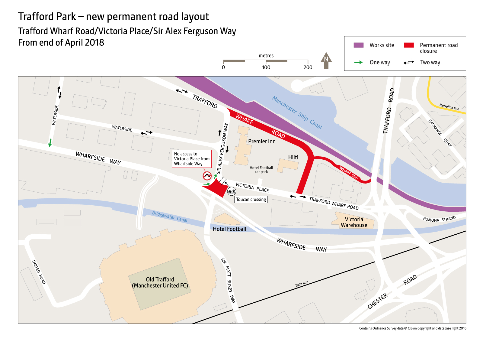 Trafford Park- New Permanent Road Layout